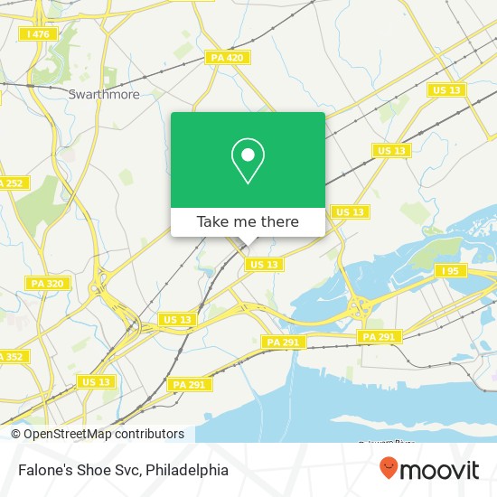 Falone's Shoe Svc map