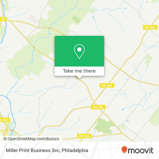 Miller Print Business Svc map