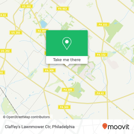 Claffey's Lawnmower Ctr map