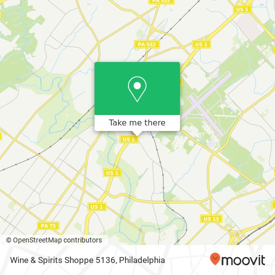 Mapa de Wine & Spirits Shoppe 5136