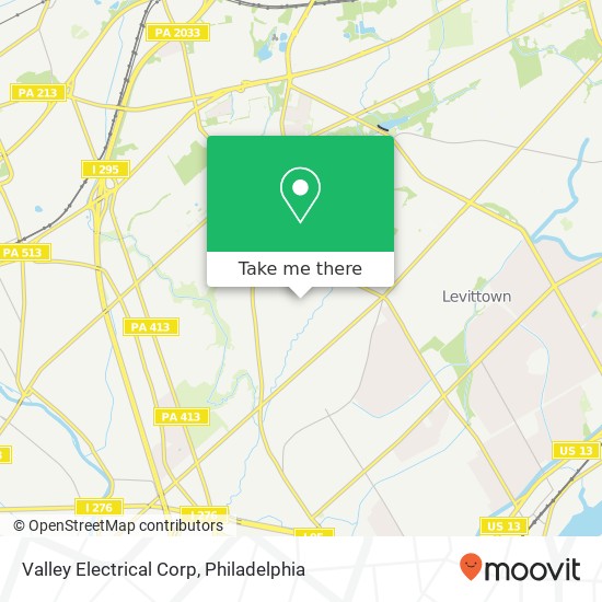 Valley Electrical Corp map