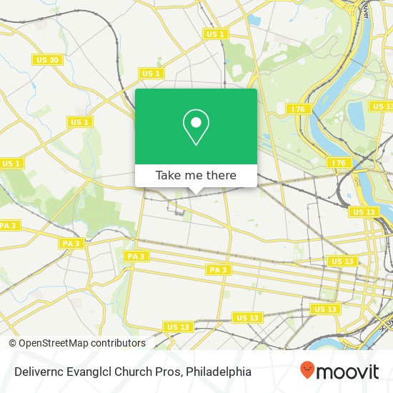 Delivernc Evanglcl Church Pros map