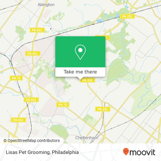 Lisas Pet Grooming map