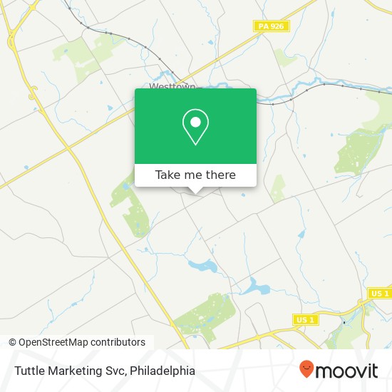 Tuttle Marketing Svc map