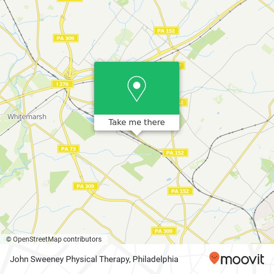 John Sweeney Physical Therapy map