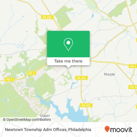 Mapa de Newtown Township Adm Offices