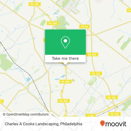 Charles A Cooke Landscaping map