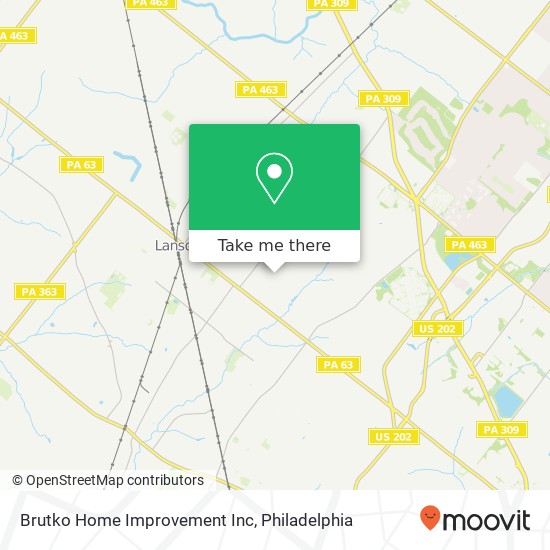 Mapa de Brutko Home Improvement Inc