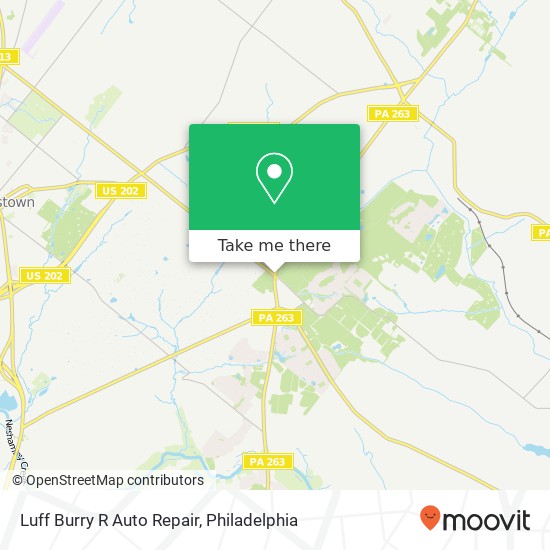 Luff Burry R Auto Repair map