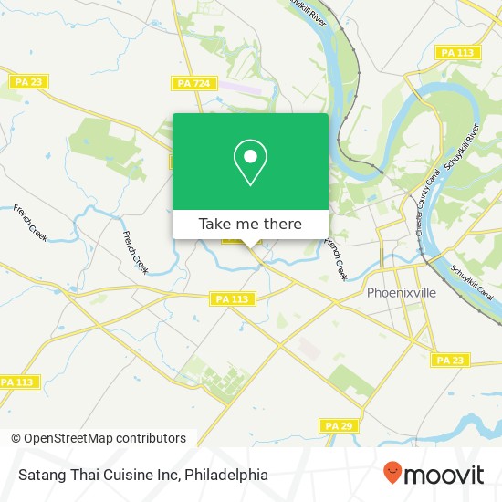 Mapa de Satang Thai Cuisine Inc