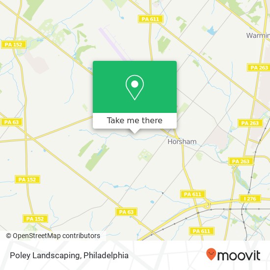 Poley Landscaping map