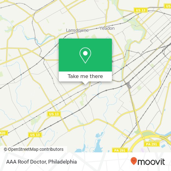 Mapa de AAA Roof Doctor