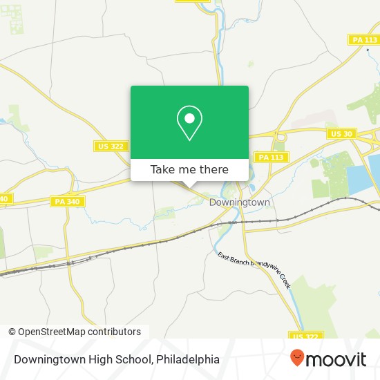 Mapa de Downingtown High School