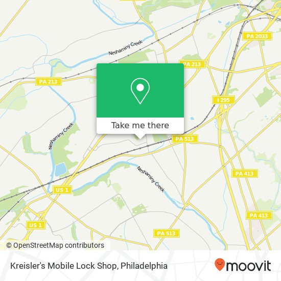 Kreisler's Mobile Lock Shop map