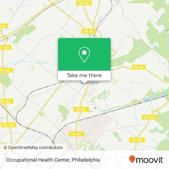 Occupational Health Center map