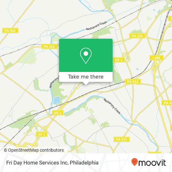 Mapa de Fri Day Home Services Inc