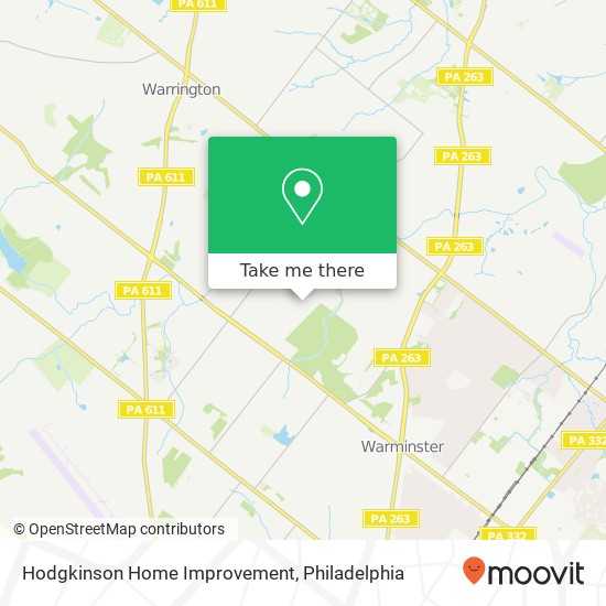Hodgkinson Home Improvement map