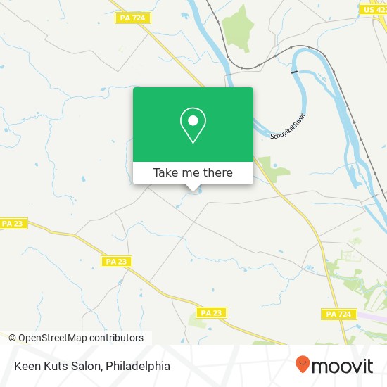 Mapa de Keen Kuts Salon