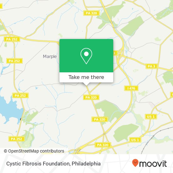 Cystic Fibrosis Foundation map