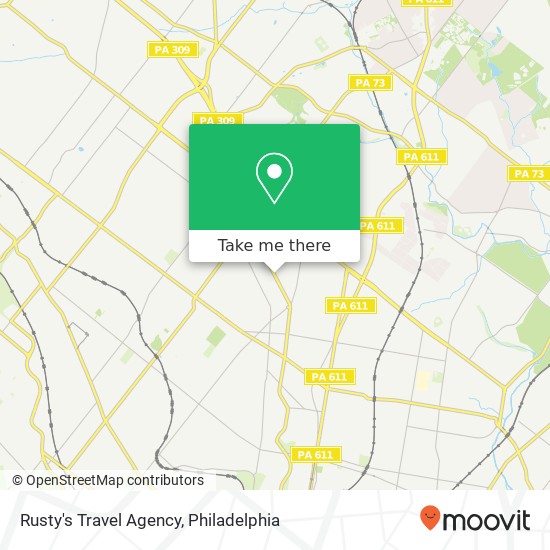 Rusty's Travel Agency map