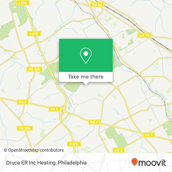 Mapa de Druce ER Inc Heating