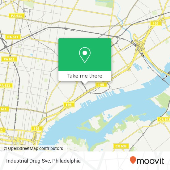 Industrial Drug Svc map