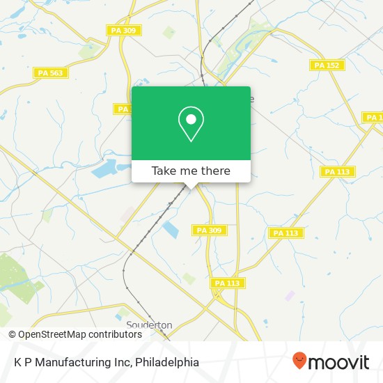 K P Manufacturing Inc map