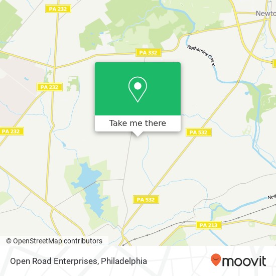 Open Road Enterprises map