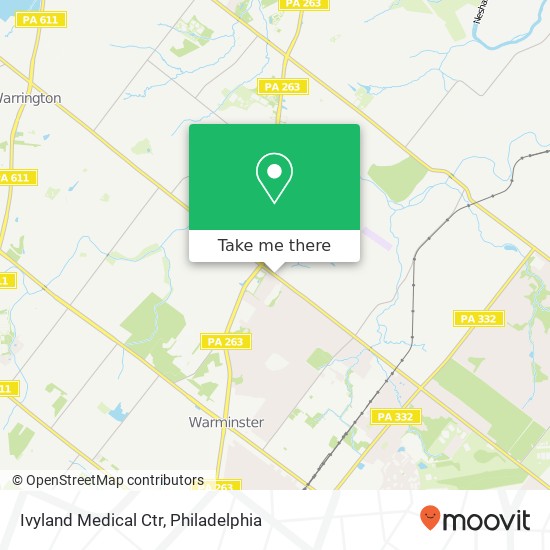 Mapa de Ivyland Medical Ctr