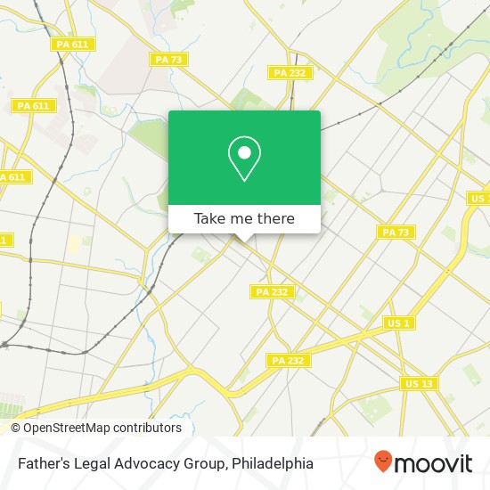 Father's Legal Advocacy Group map