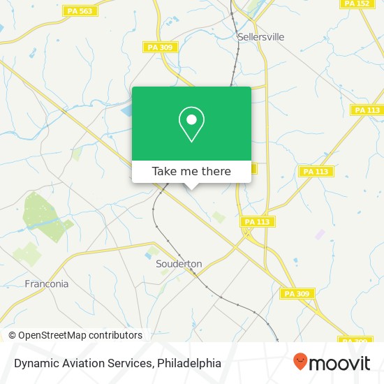 Dynamic Aviation Services map