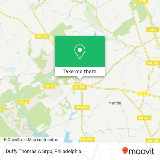 Mapa de Duffy Thomas A Srpa