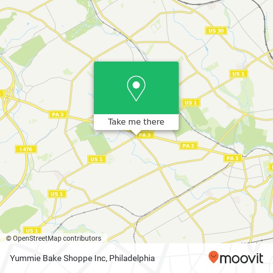 Mapa de Yummie Bake Shoppe Inc