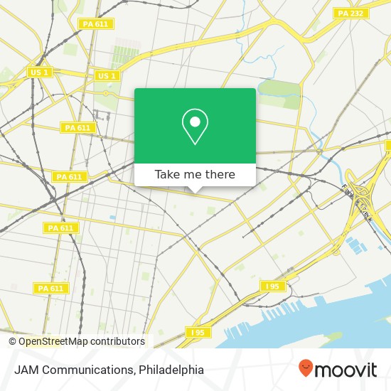 JAM Communications map