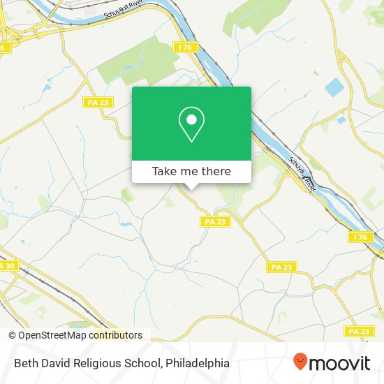 Mapa de Beth David Religious School