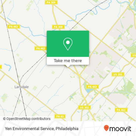 Yen Environmental Service map