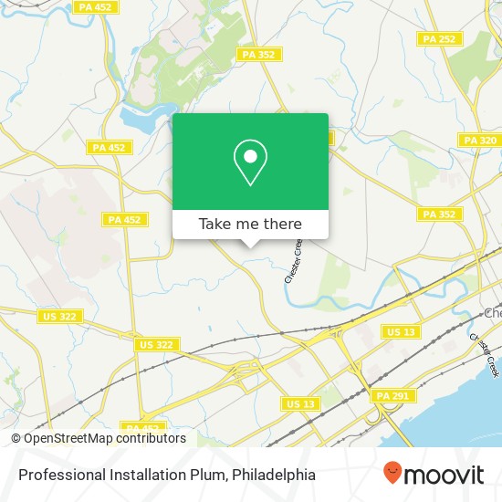 Professional Installation Plum map