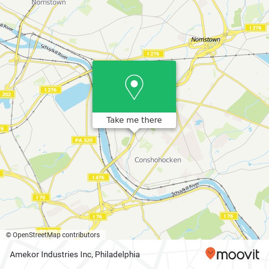 Amekor Industries Inc map
