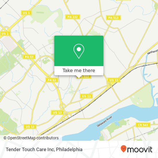 Mapa de Tender Touch Care Inc