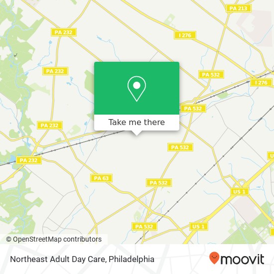 Mapa de Northeast Adult Day Care