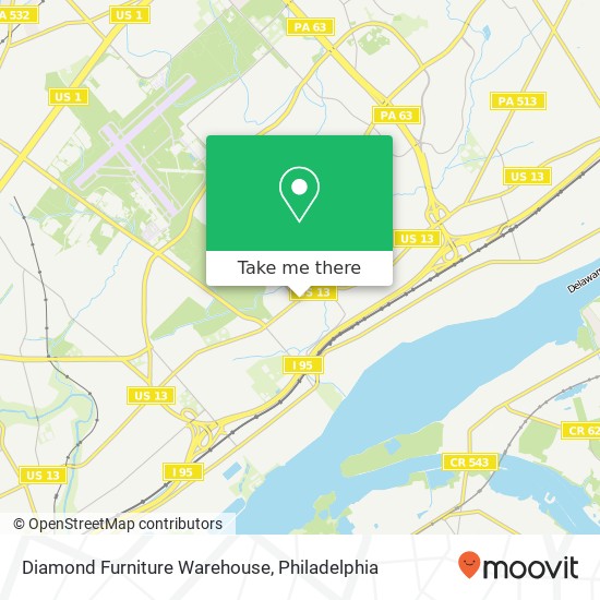 Diamond Furniture Warehouse map