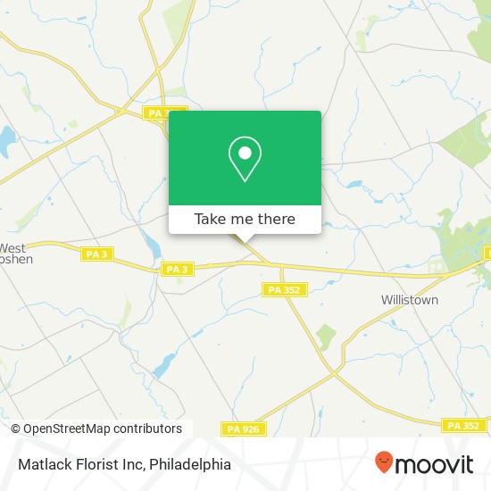Matlack Florist Inc map