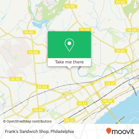 Frank's Sandwich Shop map