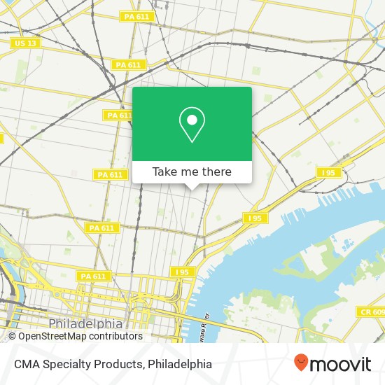 CMA Specialty Products map