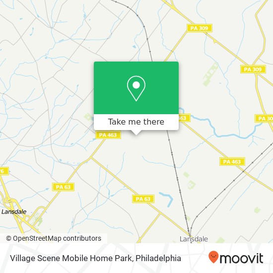 Mapa de Village Scene Mobile Home Park