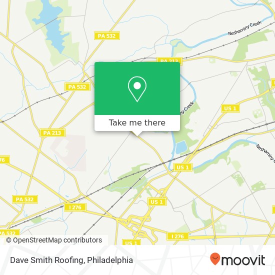 Dave Smith Roofing map