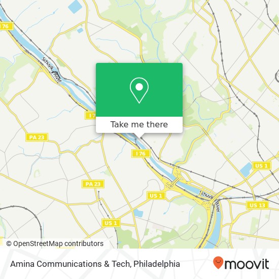 Mapa de Amina Communications & Tech