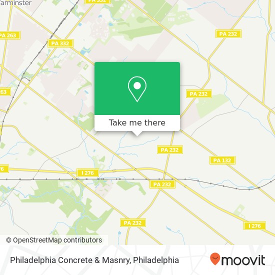 Philadelphia Concrete & Masnry map