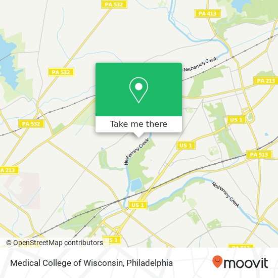 Mapa de Medical College of Wisconsin