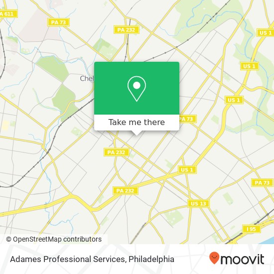 Adames Professional Services map
